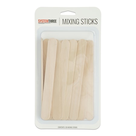 System Three Resins Mixing Sticks, 30-Pack 3040K99